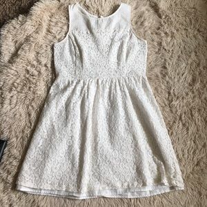 Ivory Floral Lace Dress